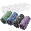 Playzaic 100-count Jupiter Club Test Launch Set | 43mm 11g Oversize Poker Chip | 100% Clay Luxury Feel for Home Cash Games & High Stakes Tournaments (Medium Stakes Pack) view 1