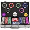 300 Chips Professional Poker Chip Set with Aluminum Case, 11.5 Gram Composite Clay Chips, 2 Decks of Cards, 5 Dice & Dealer Button - Perfect for Texas Holdem, Blackjack, Casino Night (300 pcs) view 1