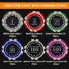 300 Chips Professional Poker Chip Set with Aluminum Case, 11.5 Gram Composite Clay Chips, 2 Decks of Cards, 5 Dice & Dealer Button - Perfect for Texas Holdem, Blackjack, Casino Night (300 pcs) view 3