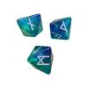 3pcs Mystical Divination Dices 8-Sided Astrologys Learning Prediction for Tabletop Game Collector Double Color Game view 1