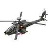 AH-64 Apache Attack Helicopter Diecast Model Airplane Toy, 1:46 Plane Military Fighter Jet Toy, Light and Sound for Kids 3+ (Gray) view 1