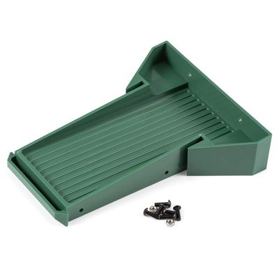 1 10 Scale Crawler Chassis Bed RC ABS Molded Bed Compatible with Power Wagon Body(Bed Green)