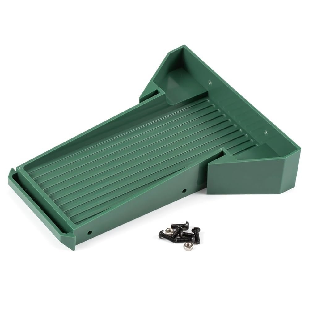 1 10 Scale Crawler Chassis Bed RC ABS Molded Bed Compatible with Power Wagon Body(Bed Green)