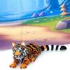 3D Printed Tiger, Animal Creature Tigers and Leopards 6.5 Inches Articulated Fidget Animal for Home Office Executive Desk Decoration AT001-ASL001 (1pc Orange Tiger) view 2