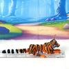 3D Printed Tiger, Animal Creature Tigers and Leopards 6.5 Inches Articulated Fidget Animal for Home Office Executive Desk Decoration AT001-ASL001 (1pc Orange Tiger) view 3