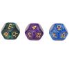 12 Sided Dice Set Durable Plastic Polyhedral Dice for Board Games Teaching Math Learning Blue Purple Green 9 Pieces view 4