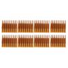 8Pcs Cooling Fins Aluminum Alloy Power Radiator Slotted Heatsink for Electronics 50x50x15mm Gold (with Adhesive Backing) view 1