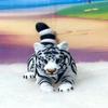 3D Printed Tiger, Animal Creature Tigers and Leopards 6.5 Inches Articulated Fidget Animal for Home Office Executive Desk Decoration AT001-ASL001 (1pc White Tiger) view 1