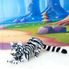3D Printed Tiger, Animal Creature Tigers and Leopards 6.5 Inches Articulated Fidget Animal for Home Office Executive Desk Decoration AT001-ASL001 (1pc White Tiger) view 3