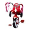 Toddler Tricycle Kids Trike Bike Sturdy Steel Frame Foldable Design 3 Position Adjustable Seat with Storage Basket for Children Ages 1 3 Years Red Color view 3