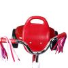 Toddler Tricycle Kids Trike Bike Sturdy Steel Frame Foldable Design 3 Position Adjustable Seat with Storage Basket for Children Ages 1 3 Years Red Color view 4