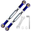 2PCS Adjustable Stainless Steel Turnbuckles Set/Camber Links with Rod Ends Set for 1/10 Traxxas Slash 4X4 2WD /Rustler 2WD 4X4/Hoss 2WD 4X4/ Stampede 2WD 4X4/Bandit 2WD 4X4/ Upgrades Parts(Dark Blue) view 1