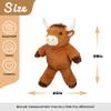 35" Giant Highland Cow Stuffed Animal, Cuddly Scottish Cattle Plush Pillow, Soft Huggable Buddy, Cute Cow Room Decor, Extra Large Plush Toy Gift for Kids Teens Adults Birthday Easter Graduation view 4
