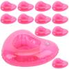 12pcs Heart Shape Reusable Inflatable Drink Holder Summer Swimming Pool Float Drink Cup Holder view 4
