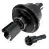 43T Steel Differential Ring Gear & 10T Pinion Gear Upgrade for 1/71/8 RC Cars, Hardened Steel Diff Assembly with Reinforced Output Shafts (Black) view 2