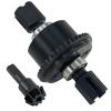 43T Steel Differential Ring Gear & 10T Pinion Gear Upgrade for 1/71/8 RC Cars, Hardened Steel Diff Assembly with Reinforced Output Shafts (Black) view 3