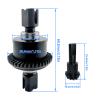 43T Steel Differential Ring Gear & 10T Pinion Gear Upgrade for 1/71/8 RC Cars, Hardened Steel Diff Assembly with Reinforced Output Shafts (Black) view 4