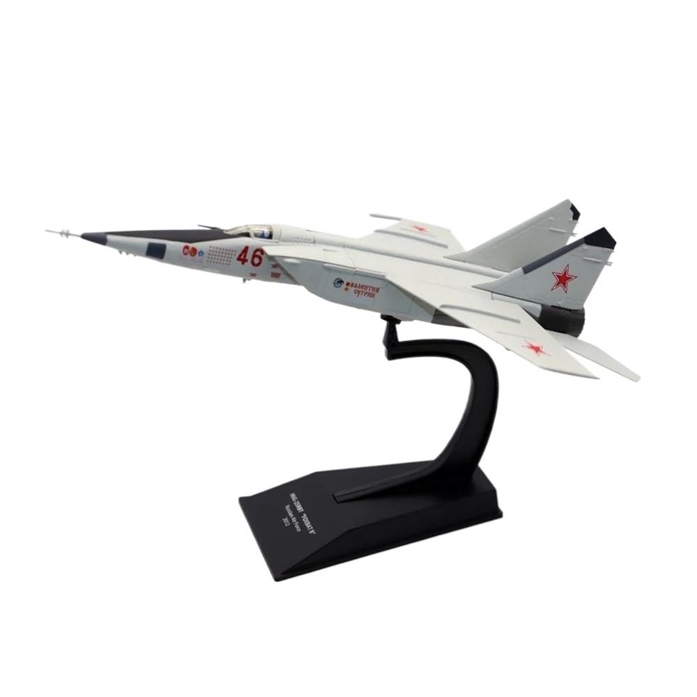 Flying Airplane Model 1/100 MiG 25RBT FOXBAT B Russian Air Force 2012 Diecast Alloy Simulation Model Aircraft for Collection Gift Aviation Airbus