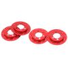 4pcs RC Brake Caliper, Aluminum Brake Disc for 1.9 Inch Wheel, Simulation Wheel Brake Disc for 1/10 RC Crawler Car, Compatible with Axial SCX10 90046, AXI03007, (Red) view 2