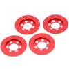 4pcs RC Brake Caliper, Aluminum Brake Disc for 1.9 Inch Wheel, Simulation Wheel Brake Disc for 1/10 RC Crawler Car, Compatible with Axial SCX10 90046, AXI03007, (Red) view 4