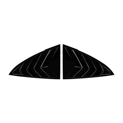 Compatible with Tesla Model 3 2017-2024 2018 2019 2020 2021 Rear Car Window Shutter Spoiler Car Stickers Decoration Modification Accessories(Black)
