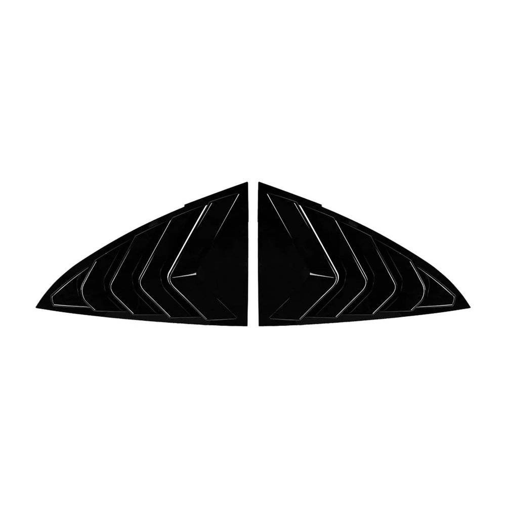 Compatible with Tesla Model 3 2017-2024 2018 2019 2020 2021 Rear Car Window Shutter Spoiler Car Stickers Decoration Modification Accessories(Black)