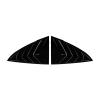 Compatible with Tesla Model 3 2017-2024 2018 2019 2020 2021 Rear Car Window Shutter Spoiler Car Stickers Decoration Modification Accessories(Black) view 1