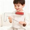 Childrens Wood Vibrating Hand Drum Wood and Metal Texture for Toddler Music Education Toy Ideal for Preschool Activity Percussion Toy view 2