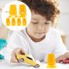 BESPORTBLE 6pcs Wind Up Mechanism Clockwork Movement, DIY Clay Handcraft Toy Accessory, Yellow Plastic Robot Parts for Craft Projects view 3