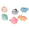 6 PCS Baby Building Blocks Soft Educational Sensory Animals Blocks Toys for Babies Chewing Squeeze Stacking view 1