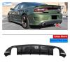 Car Rear Bumper Diffuser Lip Spoiler Rear Splitters Guard Chassis Deflector Compatible For Dodge Charger SRT/Scat Pack//GT/RT 2015-2024(Carbon Fiber Look) view 2