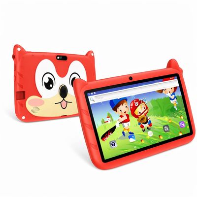 7 Inch Kids Tablet Android 13, WiFi Tablet for Children, 4GB RAM 64GB Storage, Dual Camera, Parental Control, Learning & Entertainment Tablet for Kids (Red)