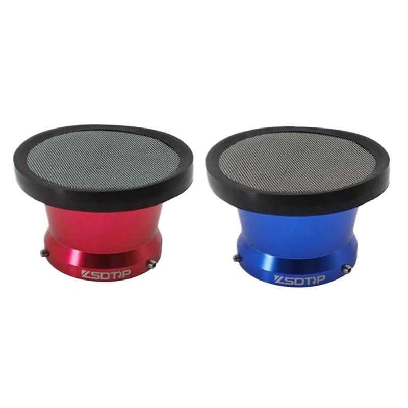 Applies to Universal Modified Carburetor Air Filter Interface Wind Cup 50mm with Net Stacks for 21/24/26/28/30mm PWK Carb(Red)
