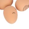 7pcs Fake Eggs Rubber Lifelike Elastic Expression Pattern Artificial Bouncing Ball Eggs for Kitchen Food Toy view 4