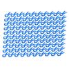 100 Set Tinplate Badge Pin Button Blank Materials, DIY Corsage Party Supplies, 44mm Wedding Baby Shower Birthday Celebration Accessories with Plastic Ring for Festivals and Events (Blue) view 2