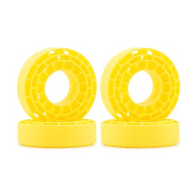 PHJKCRWXUL 4pcs Silicone Rubber Inserts for 61-63mm*21mm 1.0" Tires (1062)(Yellow)