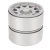 2Pcs 1.9 Inch Wheel Hub, Aluminum Alloy Beadlock Wheels Rim Hubs for Axial Scx10 RC Car, CNC Machined High Wear Resistance 1.9 Inch Beadlock Wheel Hub with 12mm Hex Driver, Perfect (Silver) view 3