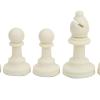 International Chess Set 32pcs Complete Chessmen Plastic Portable Foldable Chess Game for Kids Adults Travel Home School Black White 39.5x39.5cm view 2