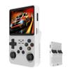 128G R36S Retro Handheld Video Game Console Linux System 3.5 Inch IPS Screen R35s Pro Portable Pocket Video Player 64GB Games - White 128G, Bundle 1 view 1