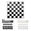2 in 1 Chess and Checkers Set Portable Foldable Travel Board Games for Kids Adults Family Camping Travel PS Material 25x25cm 56 Pieces view 1
