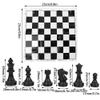 Portable Plastic International Chess Board Set Foldable Chessboard for Party Activities Travel Outdoor Games White Transparent 25x25cm (White) view 3