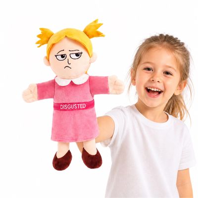 Disgust Emotion Hand Puppet for Kids & Toddlers 12 Inch