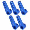 5Pcs 25T Servo Horns, Aluminum Alloy Steering Servo Arms Blue, High Precision RC Servo Accessories for 02073 996R MG946R E9001, Durable Anodized Surface with Lightweight Design view 2