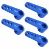 5Pcs 25T Servo Horns, Aluminum Alloy Steering Servo Arms Blue, High Precision RC Servo Accessories for 02073 996R MG946R E9001, Durable Anodized Surface with Lightweight Design view 4