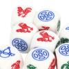 10pcs 14MM White Dice Set Plastic Rounded Dice Cubes Filled with Animal Fish Shrimp Crab for Board Games Fun Learning Educational Toy Kids Adults Family Party Favor view 4