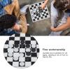 International Checkers Set Plastic Film Checkerboard Travel Board Games Set Foldable Lightweight Portable for Parties Camping Family Fun PP Material 25x25cm 48 Checkers view 2