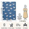 WIFIU Cool Shark Sunglasses Cartoon Baby Boys Girls Blanket 30x40 in, Soft Receiving Swaddling Nursery Blankets for Newborn Infant Toddler view 2