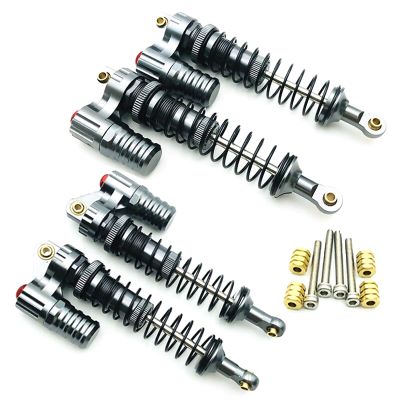 4PCS Aluminum Shock Absorber Set 1:10 Cars - Compatible with Axial SCX10 D90 RC4WD