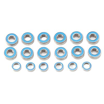 18-Piece Rubber Sealed Ball Bearing Kit Compatible with M-05 M-06 RC Car Models and Similar Vehicles