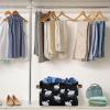 Aslsiy Storage Basket White Crowned Swans Blue (3) Nursery Bins Baby Canvas Box Clothes Shelf Basket Laundry Hampers 1 Pcs view 4